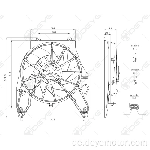 Niedriger Preis 12V Kühlerlüftermotor